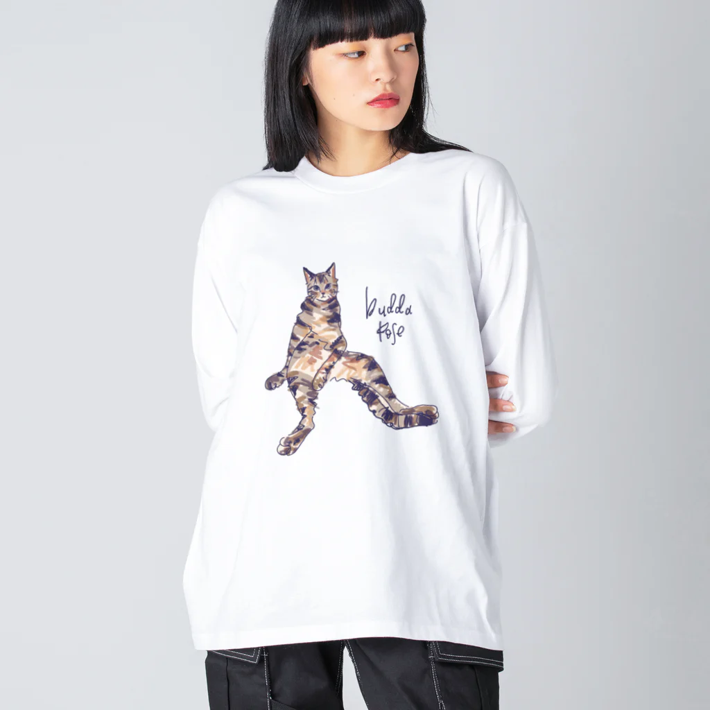 N-huluのキジトラにゃんこ ビッグシルエットロングスリーブTシャツ