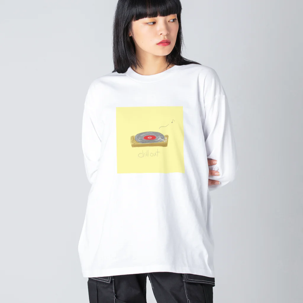 dream of sheepのChill out(レコード) ビッグシルエットロングスリーブTシャツ