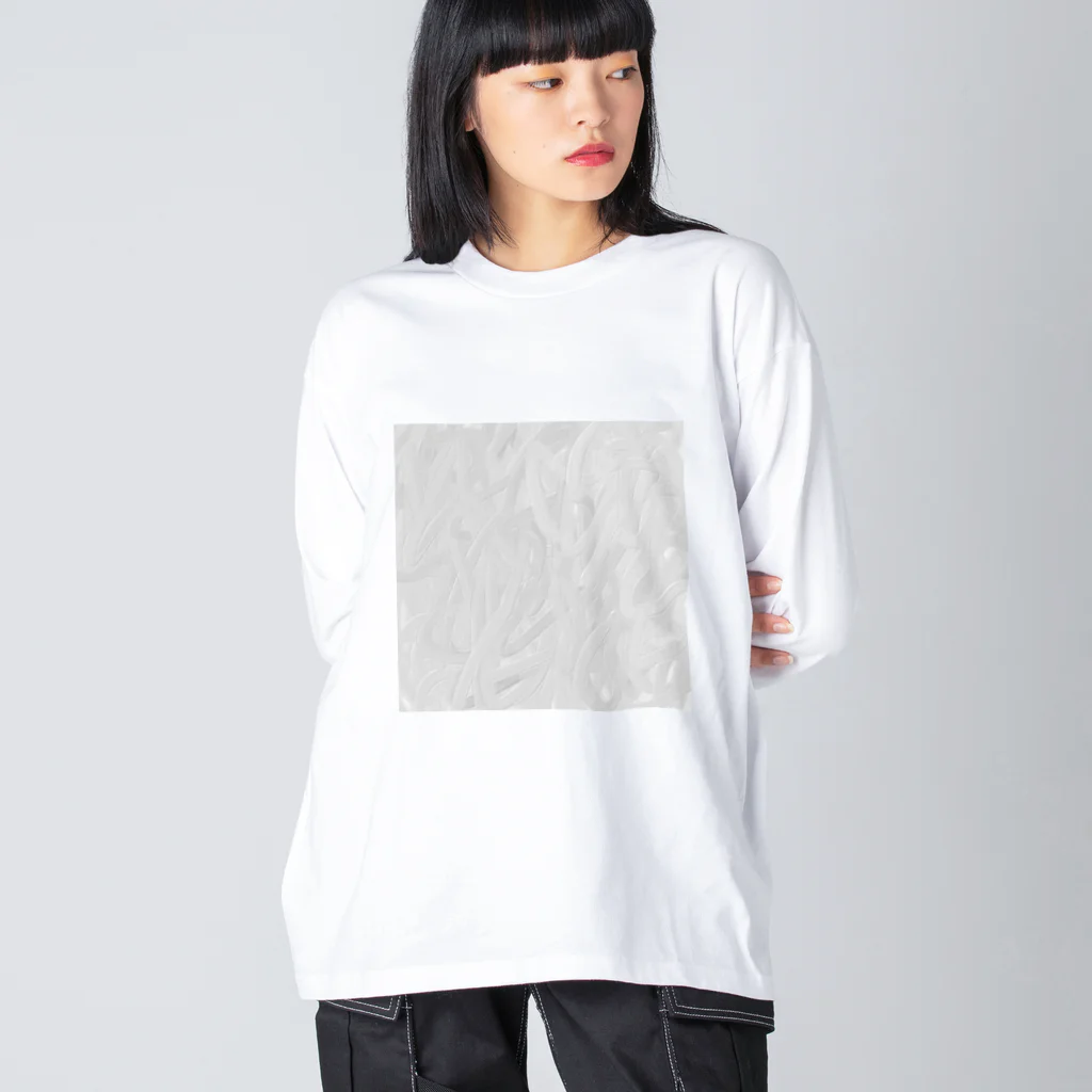 SALのwhite paint ビッグシルエットロングスリーブTシャツ