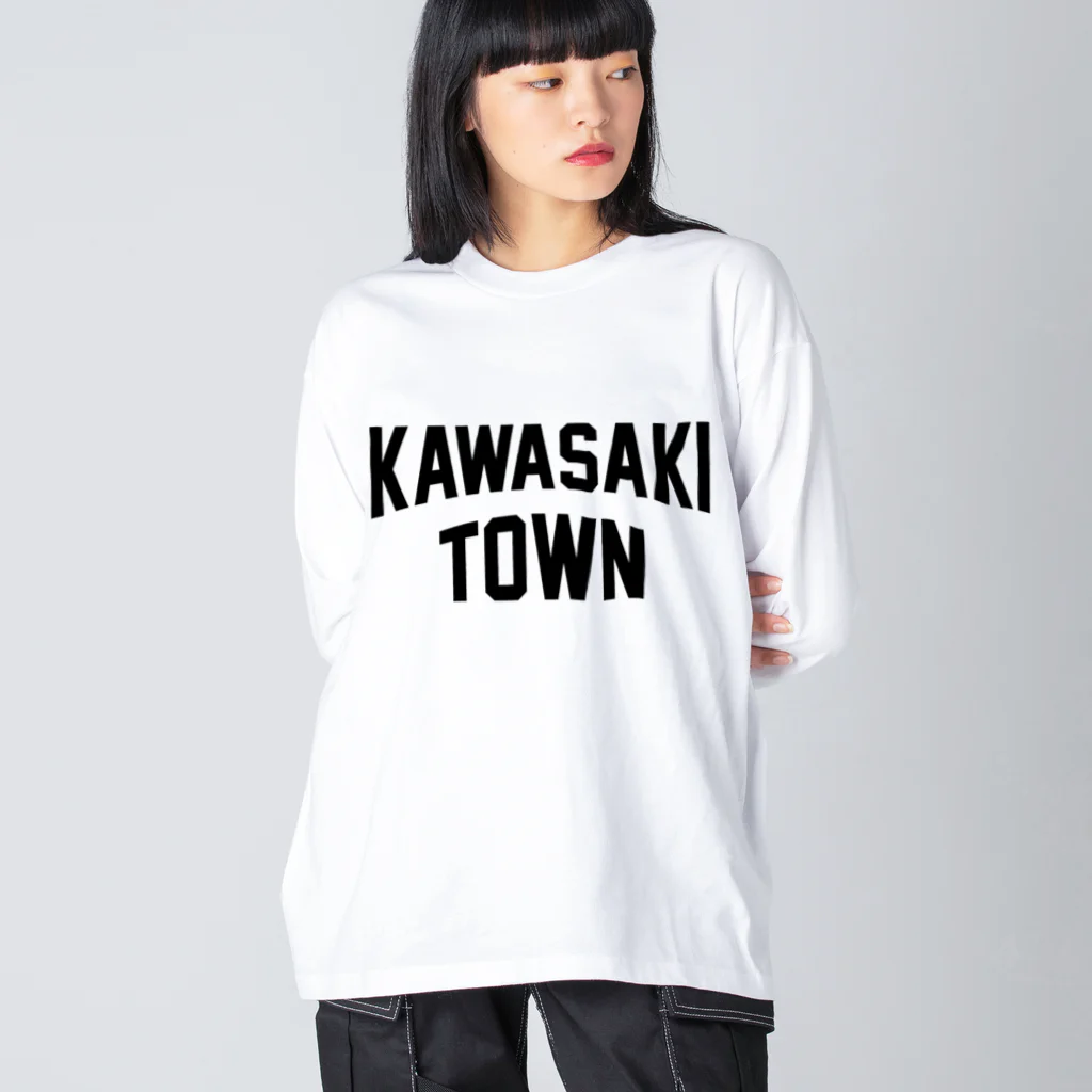 JIMOTOE Wear Local Japanの川崎町 KAWASAKI TOWN Big Long Sleeve T-Shirt