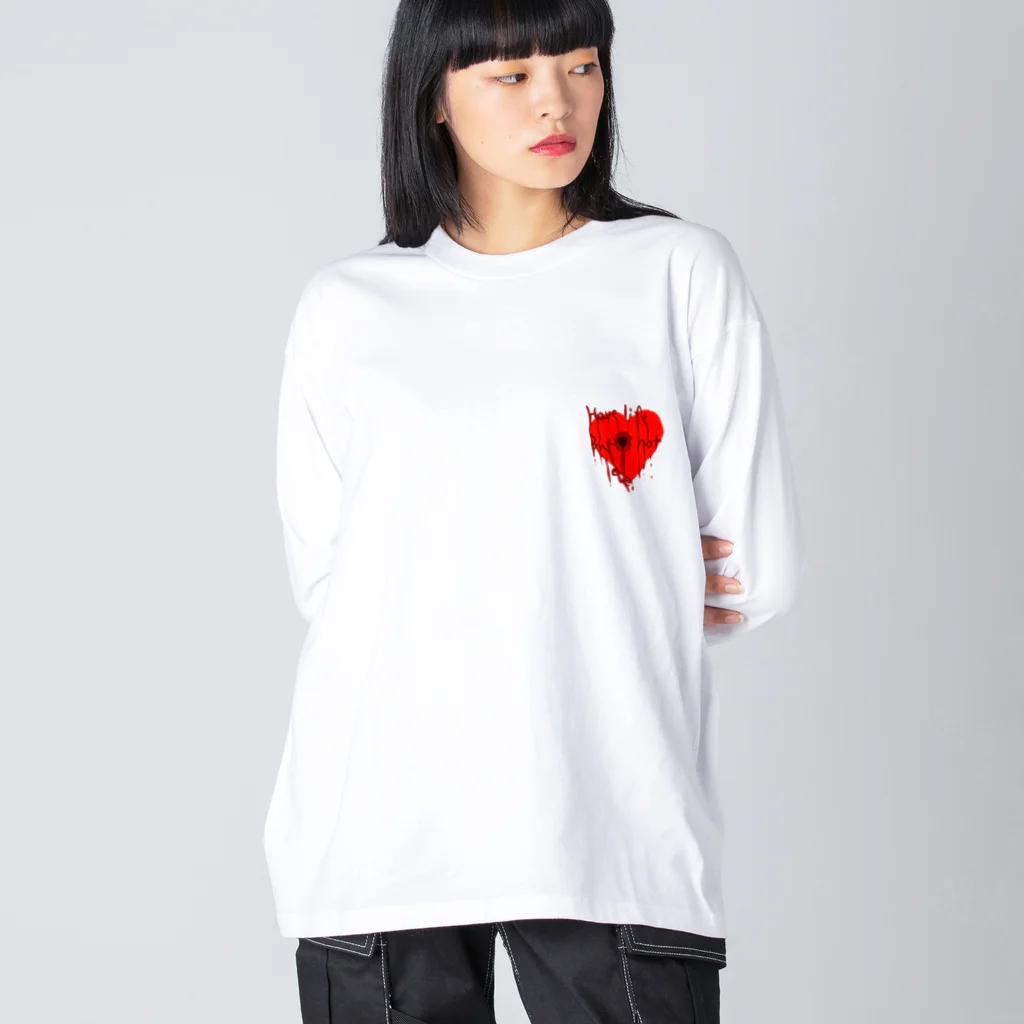 かえぴょんのHave life. But, not loveシリーズ Big Long Sleeve T-Shirt