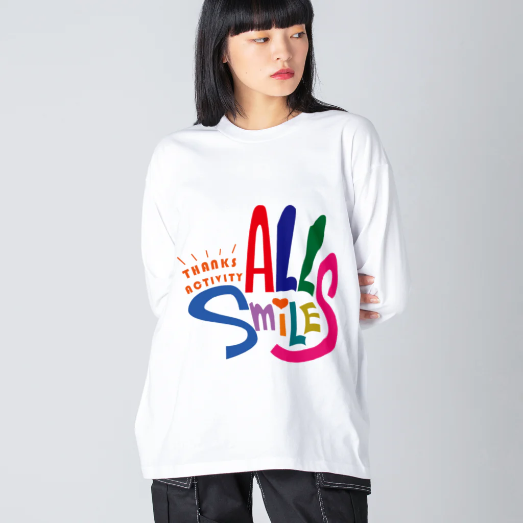 thanksactivityのALL Smiles ビッグシルエットロングスリーブTシャツ