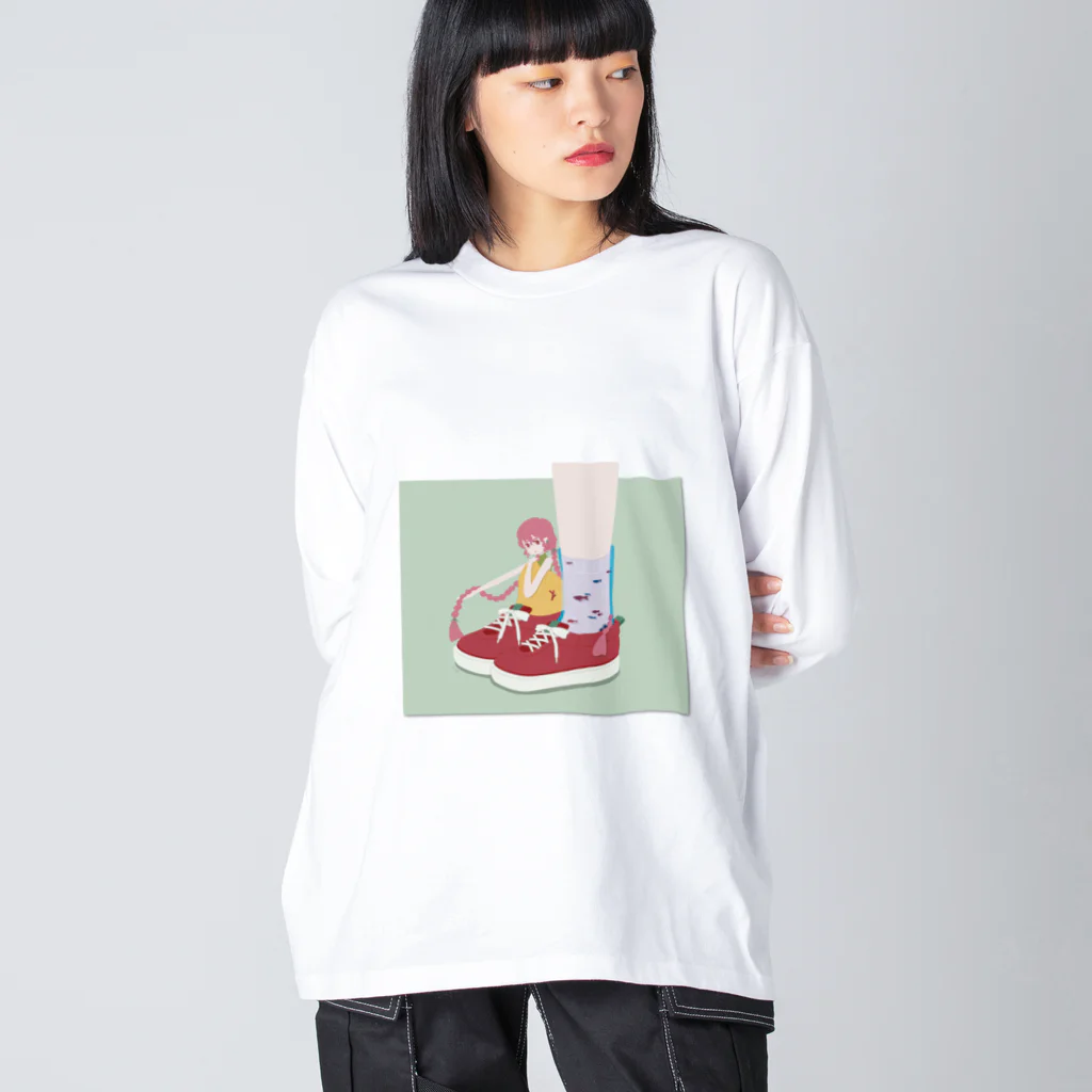 fu-ko_2311のスニーカーの妖精さん ビッグシルエットロングスリーブTシャツ