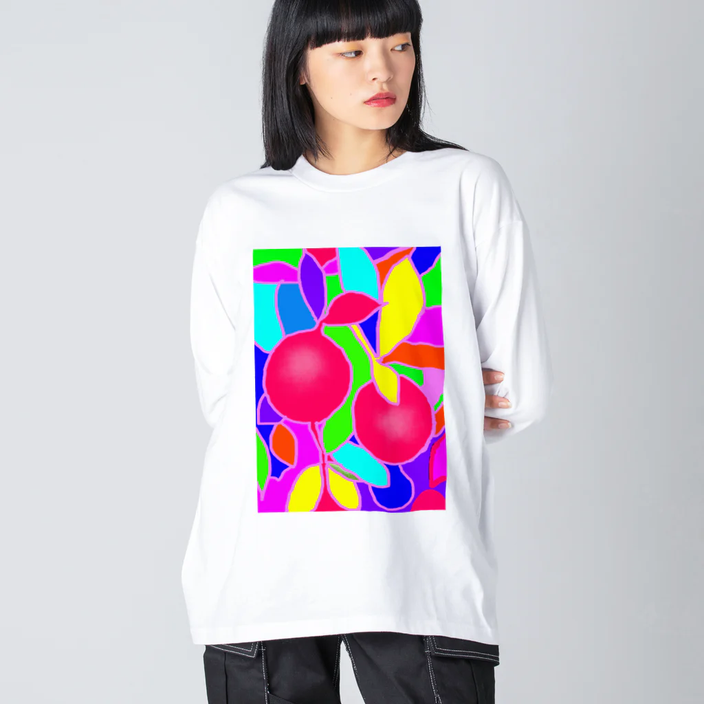 daiichisyoutenのカラフルレモン Big Long Sleeve T-Shirt