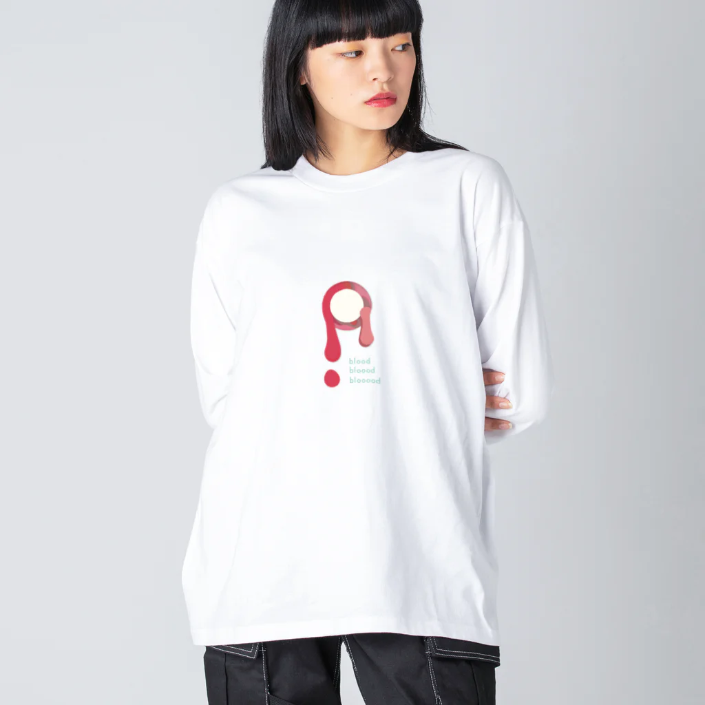 dacca designのblooooooooooood ビッグシルエットロングスリーブTシャツ