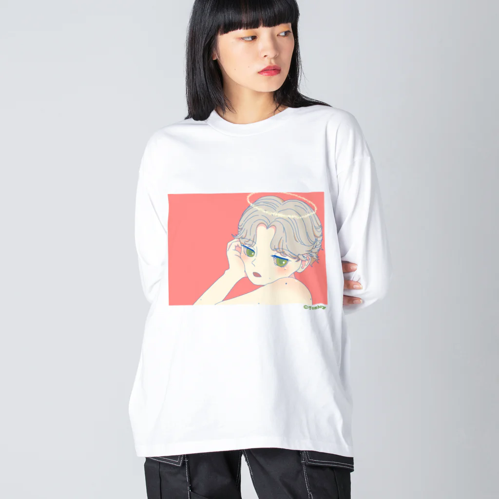 TOMBOYのTOMBOY-天使I- ビッグシルエットロングスリーブTシャツ