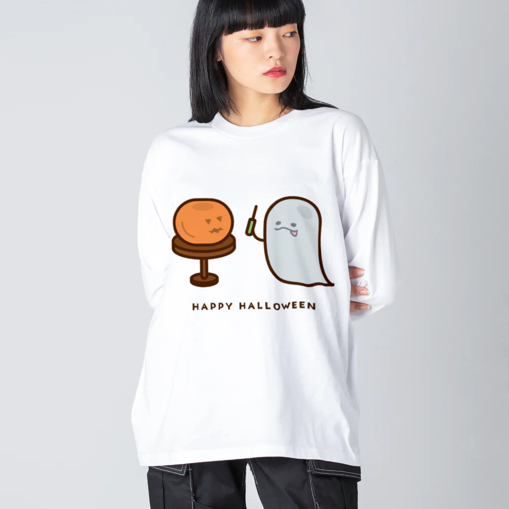 高堂玲/イラストの方のたれ目のおばけ / ハロウィン準備ver Big Long Sleeve T-Shirt