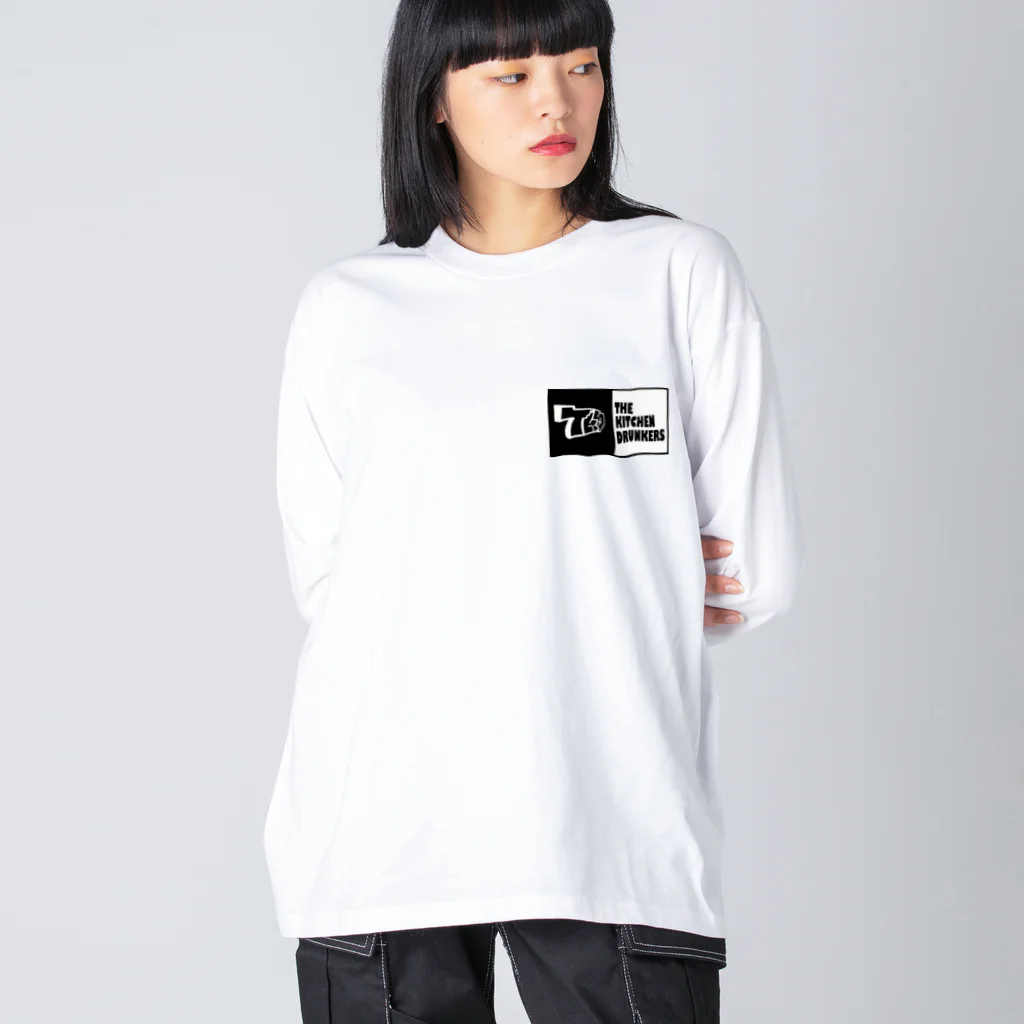 The Kitchen Drunkersの酔狂少女シリーズ Big Long Sleeve T-Shirt