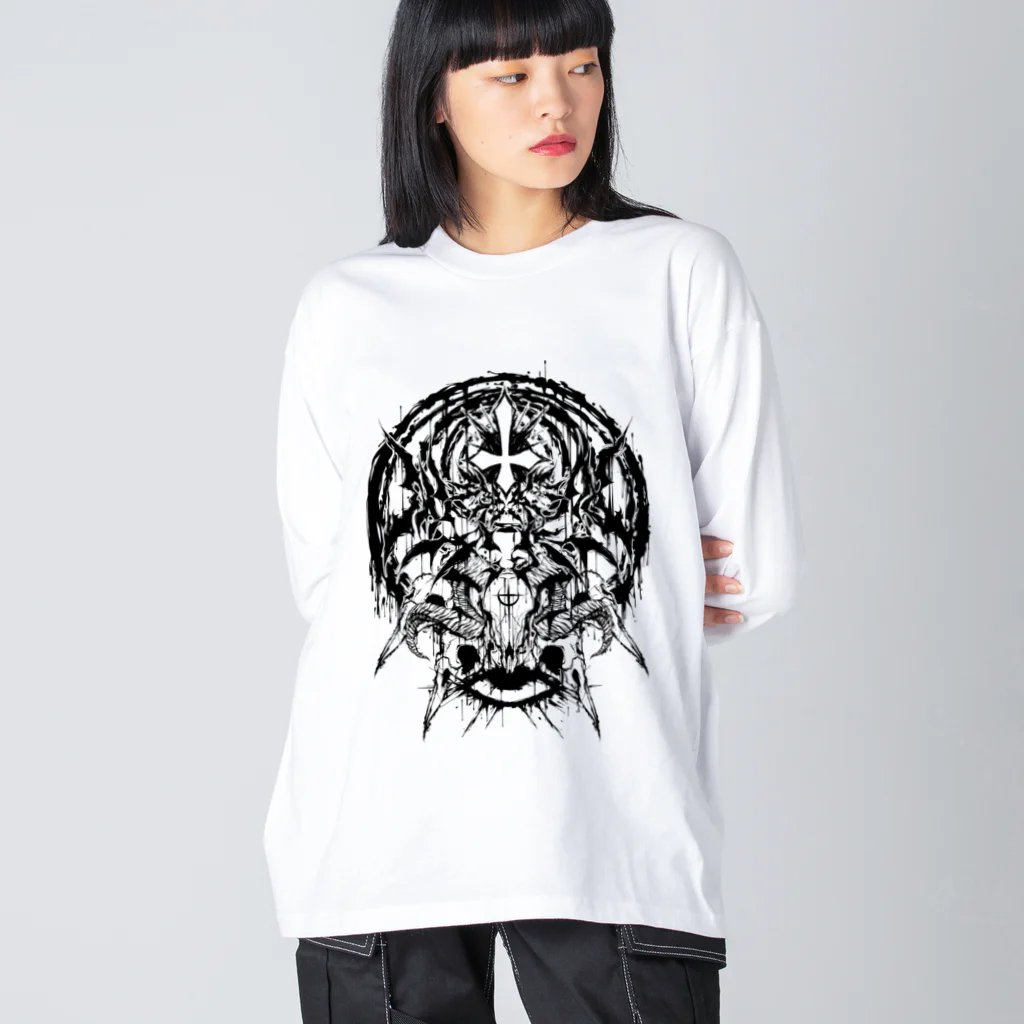 エゴイスト乙女の聖痕　黒 Big Long Sleeve T-Shirt