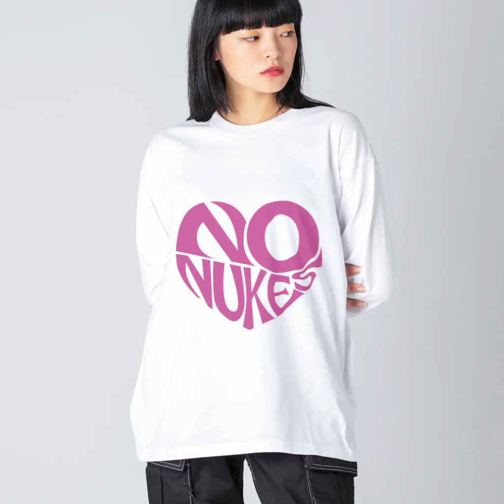 Chou InoのNO NUKES HEART Big Long Sleeve T-Shirt