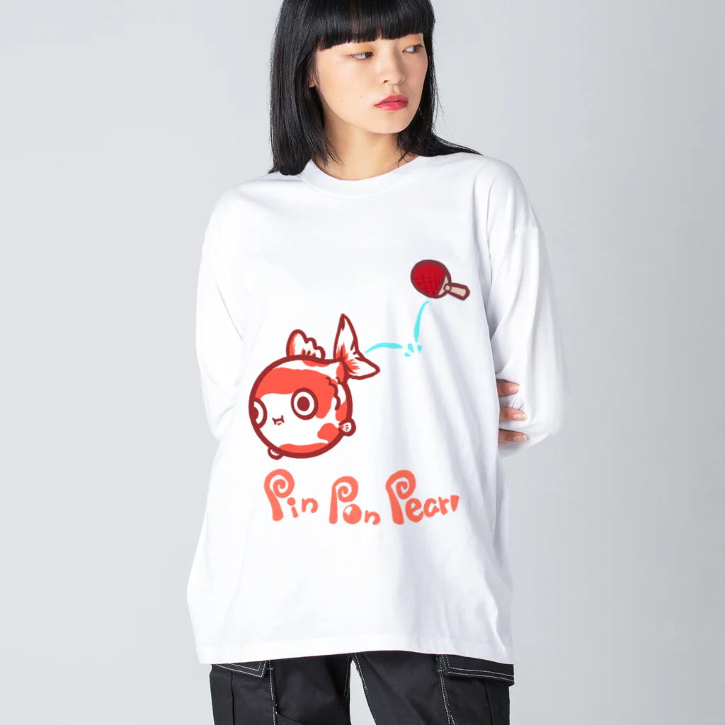 AINE RIUMのピンポン🏓パール　ロンT ビッグシルエットロングスリーブTシャツ