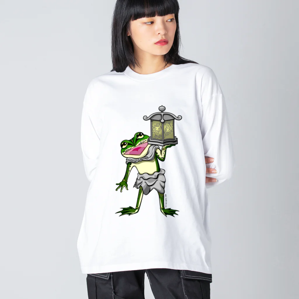 もむのふの爬虫類グッズやさんの天燈鬼・龍燈鬼両面プリント Big Long Sleeve T-Shirt