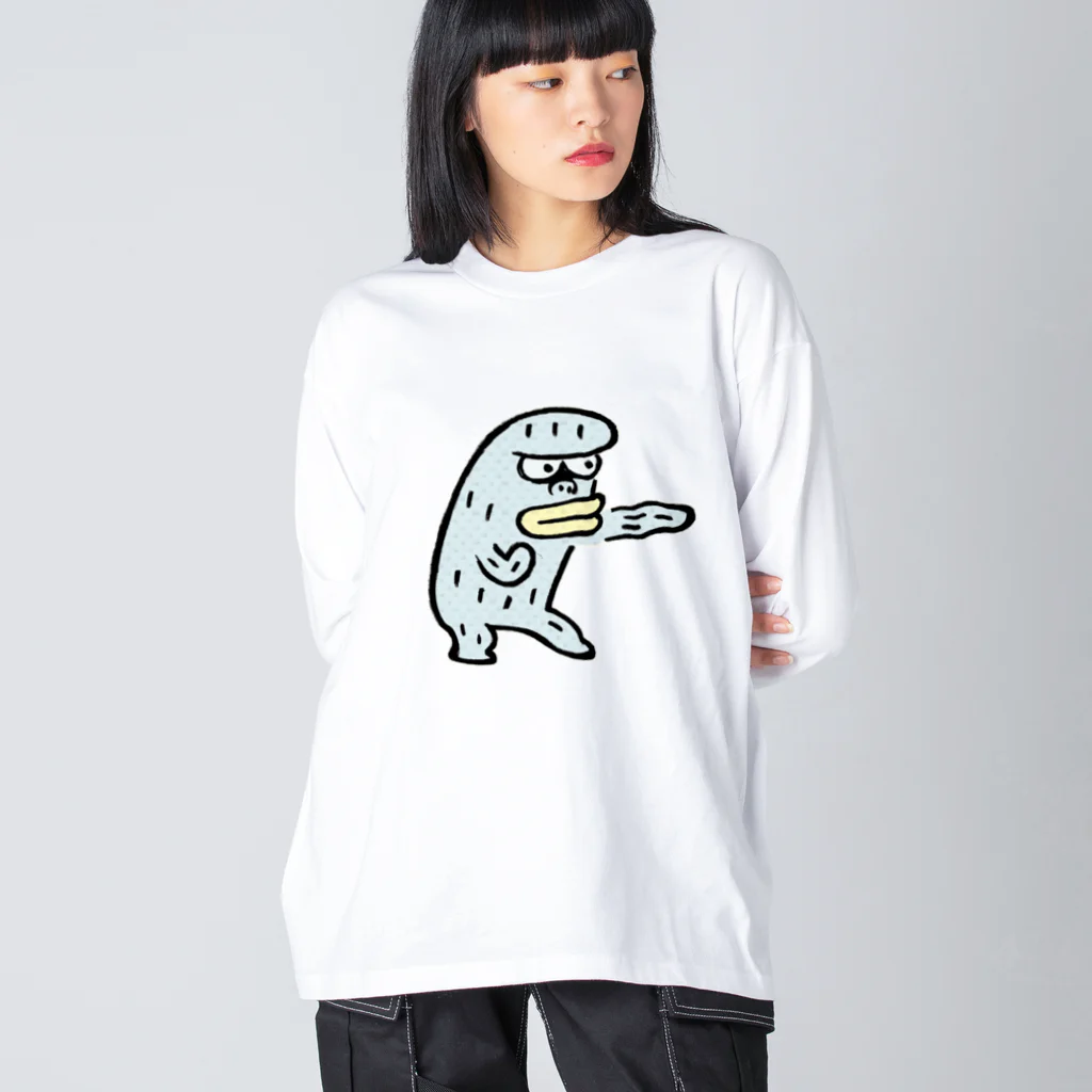 久保誠二郎　オフィシャルグッズのファイター Big Long Sleeve T-Shirt