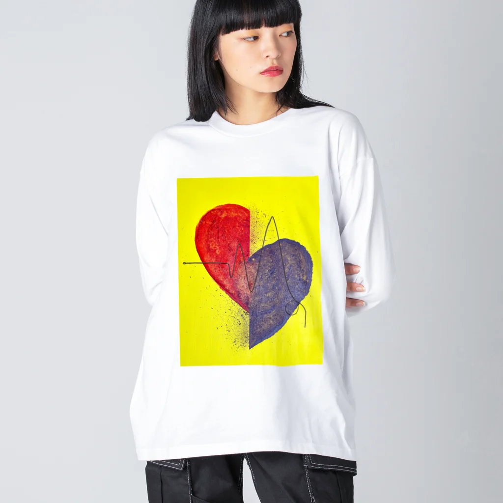 ∞INFINITY∞のmelanco heart Big Long Sleeve T-Shirt