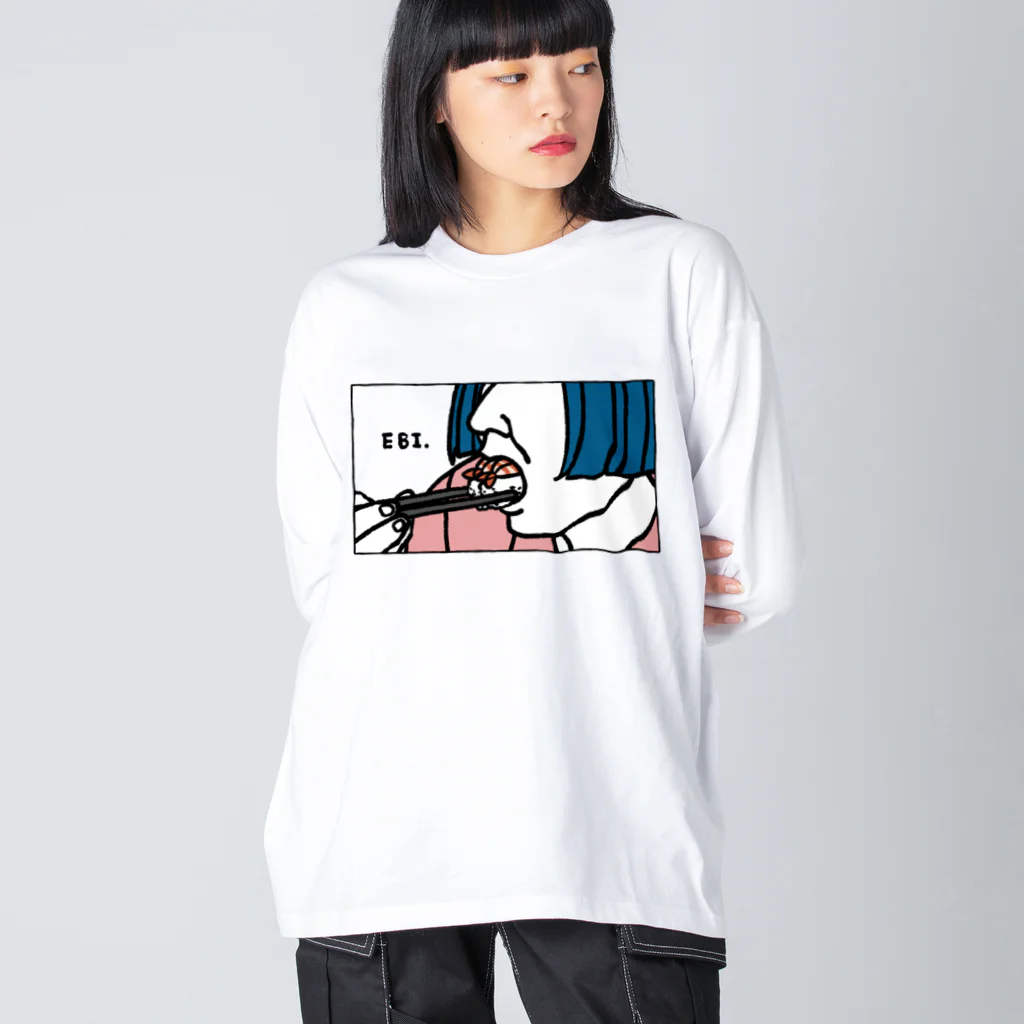 Creative store Mの君知＊NIKOGUI-design(EBI) ビッグシルエットロングスリーブTシャツ