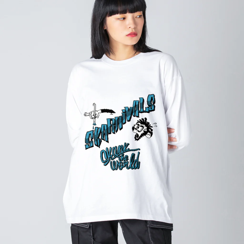 Skank The WorldのThe Skarnivals ビッグシルエットロングスリーブTシャツ