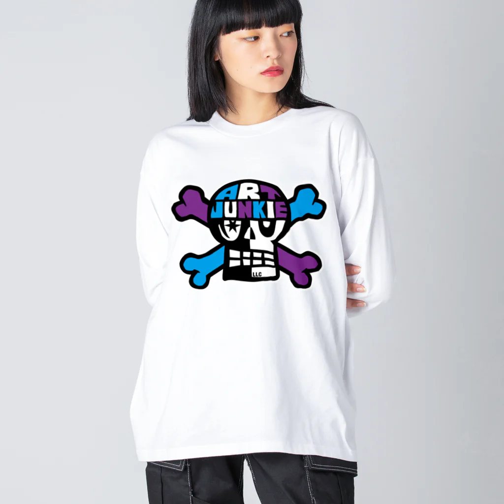 アートジャンキーSUZURI支店のAJ SKULL LLC ロゴ Big Long Sleeve T-Shirt