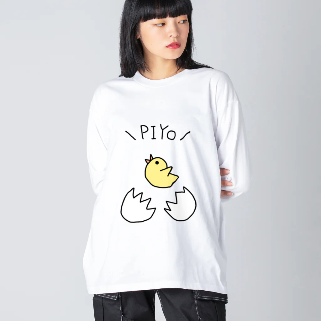 harusaraショップの＼PIYO／グッズ Big Long Sleeve T-Shirt