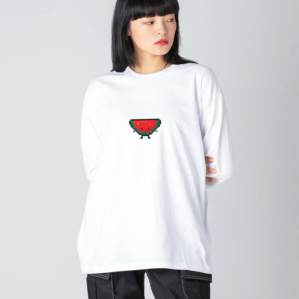 わらべのスイカくん ビッグシルエットロングスリーブTシャツ