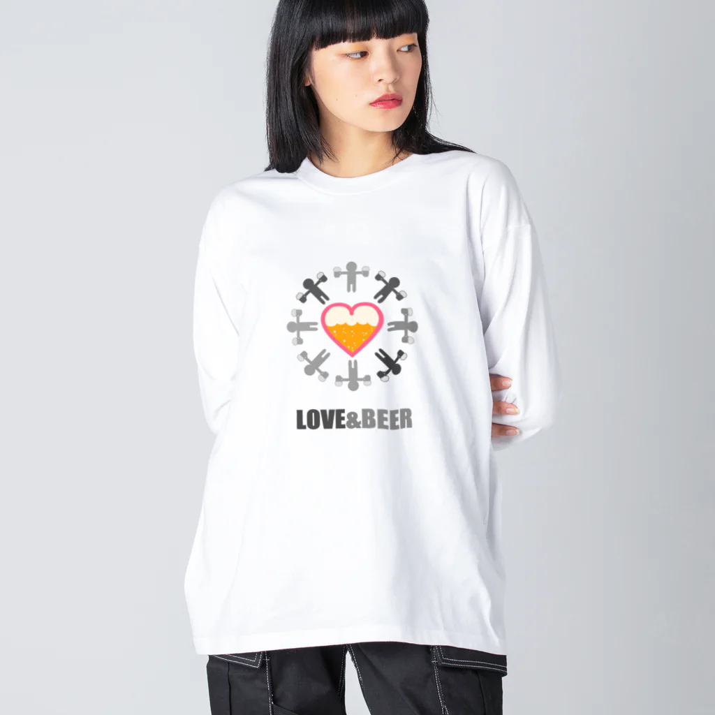 Siderunの館 B2のLOVE & BEER ビッグシルエットロングスリーブTシャツ