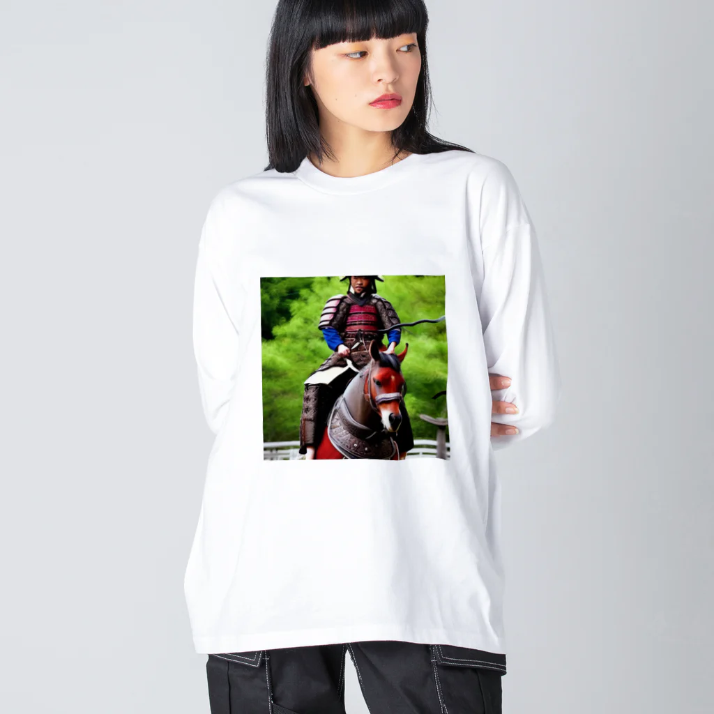 ミラくまの鎧を着た侍 Big Long Sleeve T-Shirt