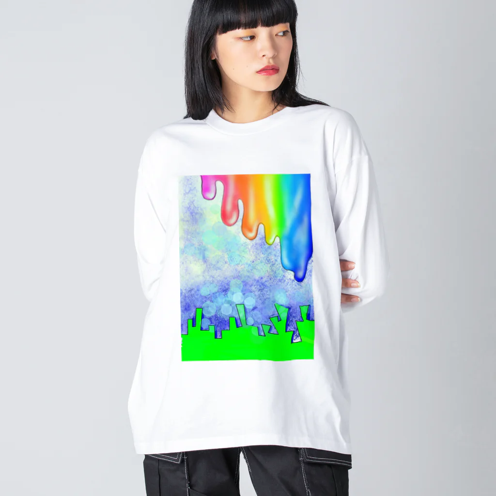 ▲ゆっこ(岩手産のスカイツリー )▲のレインボーさん Big Long Sleeve T-Shirt