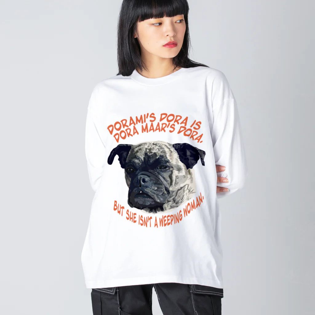 cosajisalutのどらみちゃん ビッグシルエットロングスリーブTシャツ