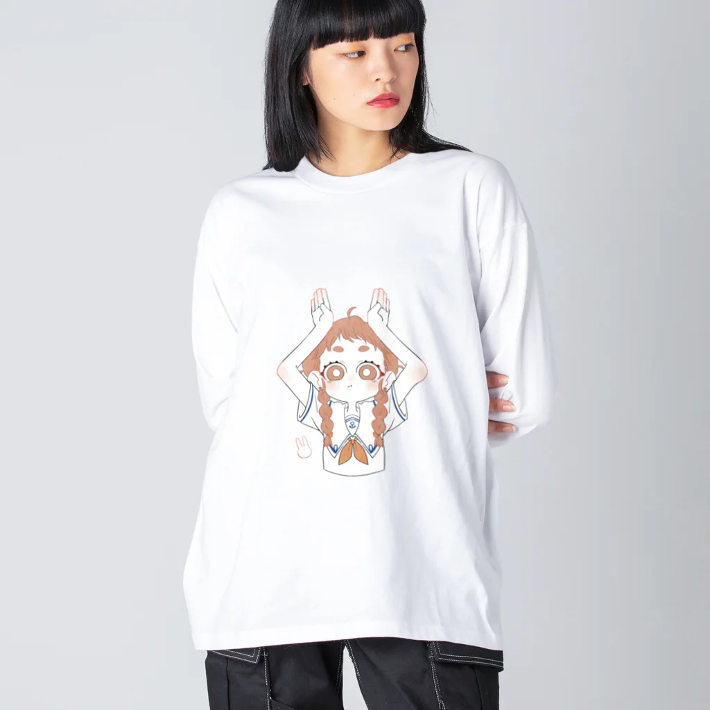 青年Cのうさぎちゃん ビッグシルエットロングスリーブTシャツ