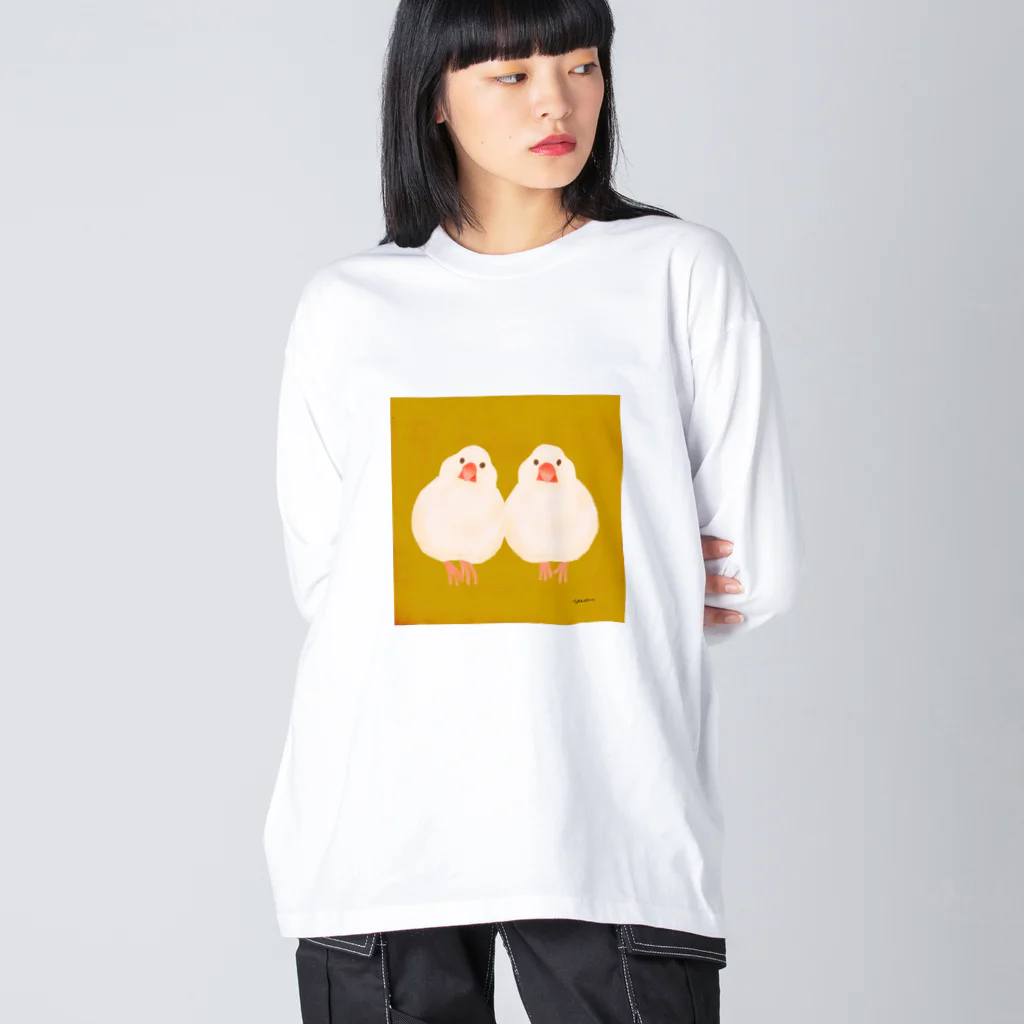 tateshima(たてしま)のもちもち文鳥 Big Long Sleeve T-Shirt