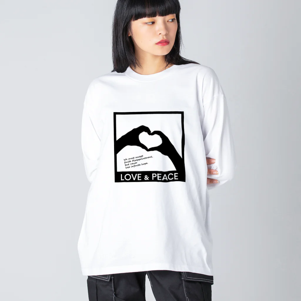 アージーのLOVE and PEACE ビッグシルエットロングスリーブTシャツ