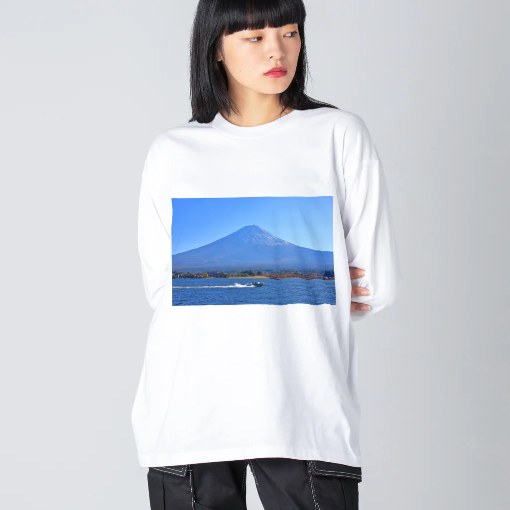 nokkccaの行楽日和 - The perfect day for boating - ビッグシルエットロングスリーブTシャツ