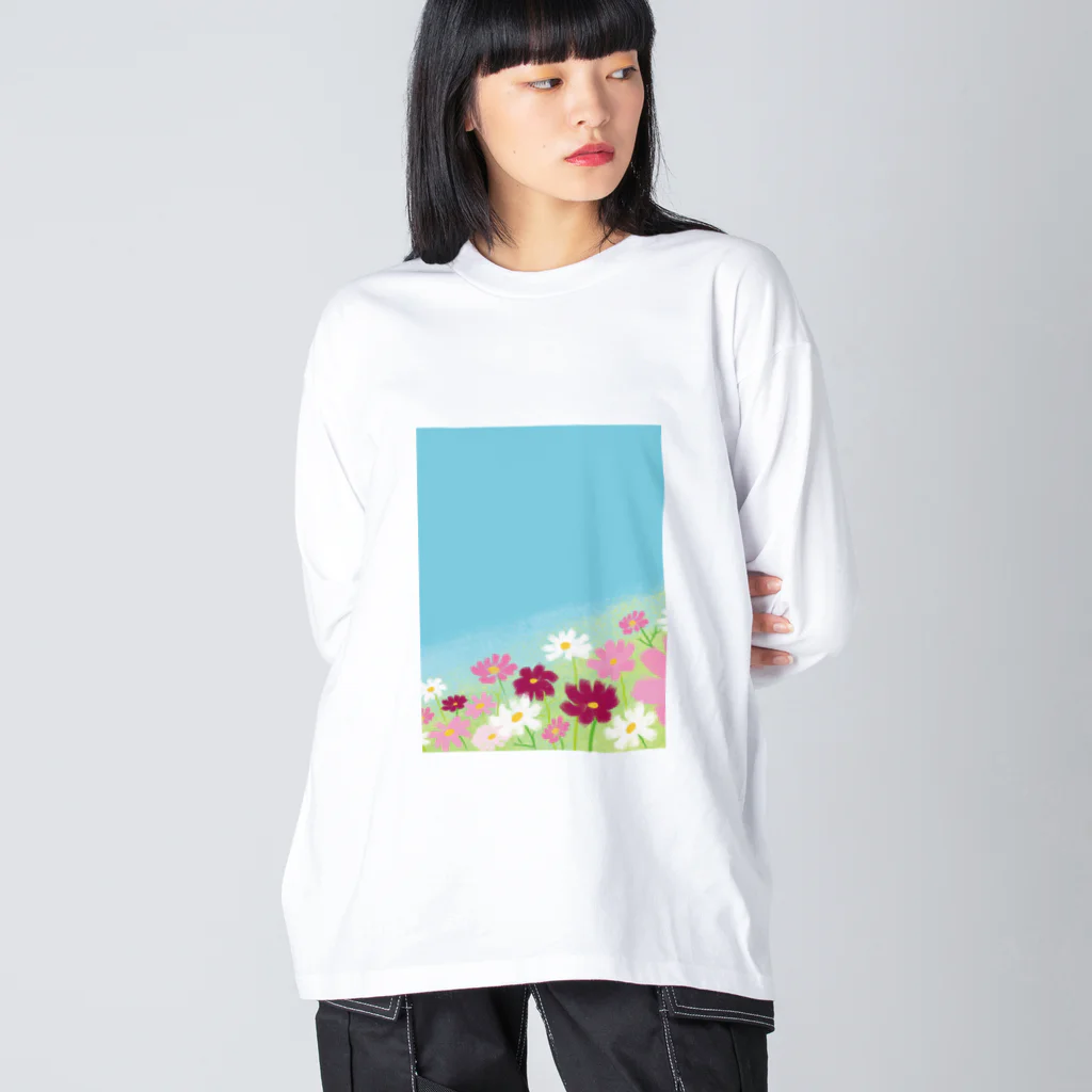 はっちゃんの空とコスモス Big Long Sleeve T-Shirt