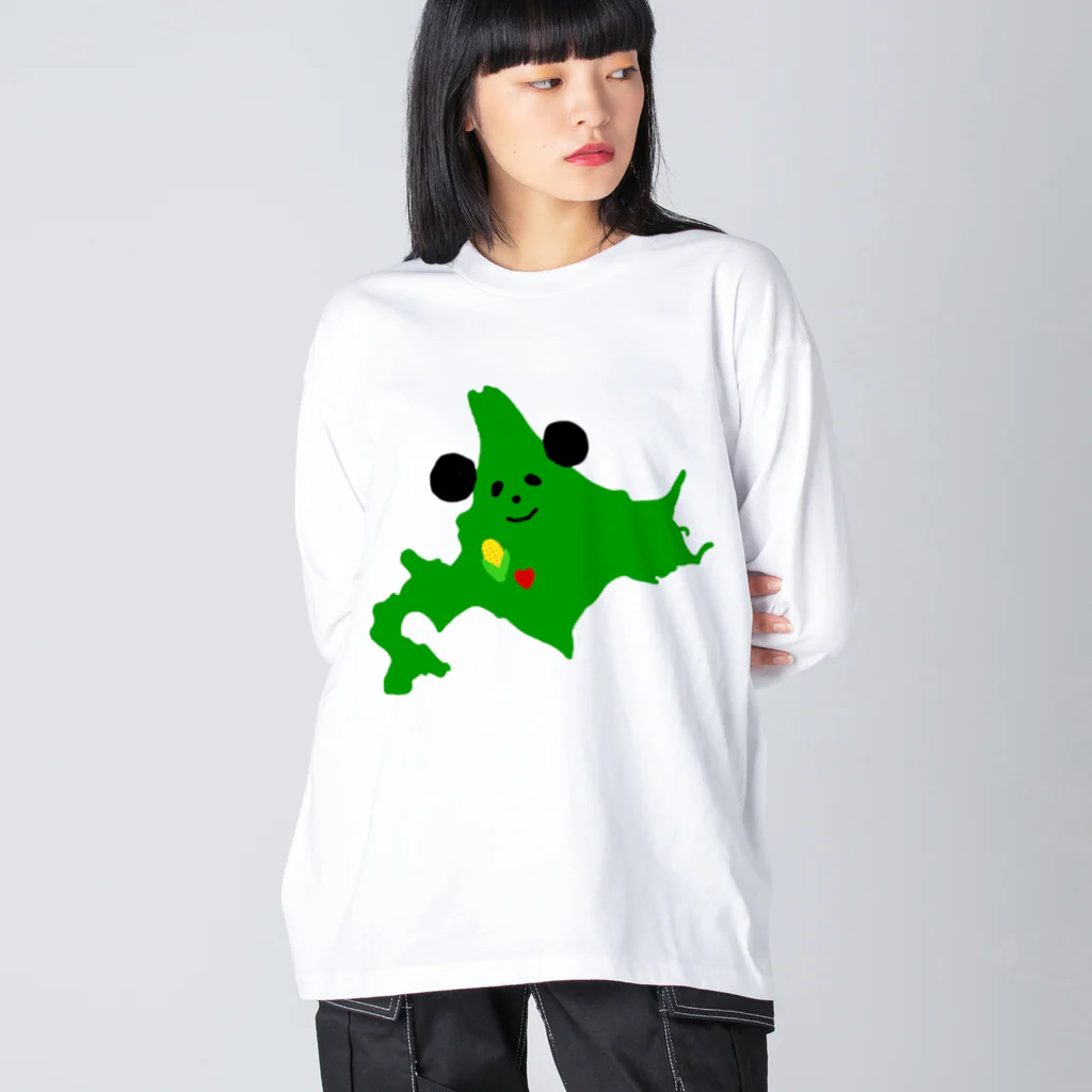 えび描きのどーんだ ビッグシルエットロングスリーブTシャツ