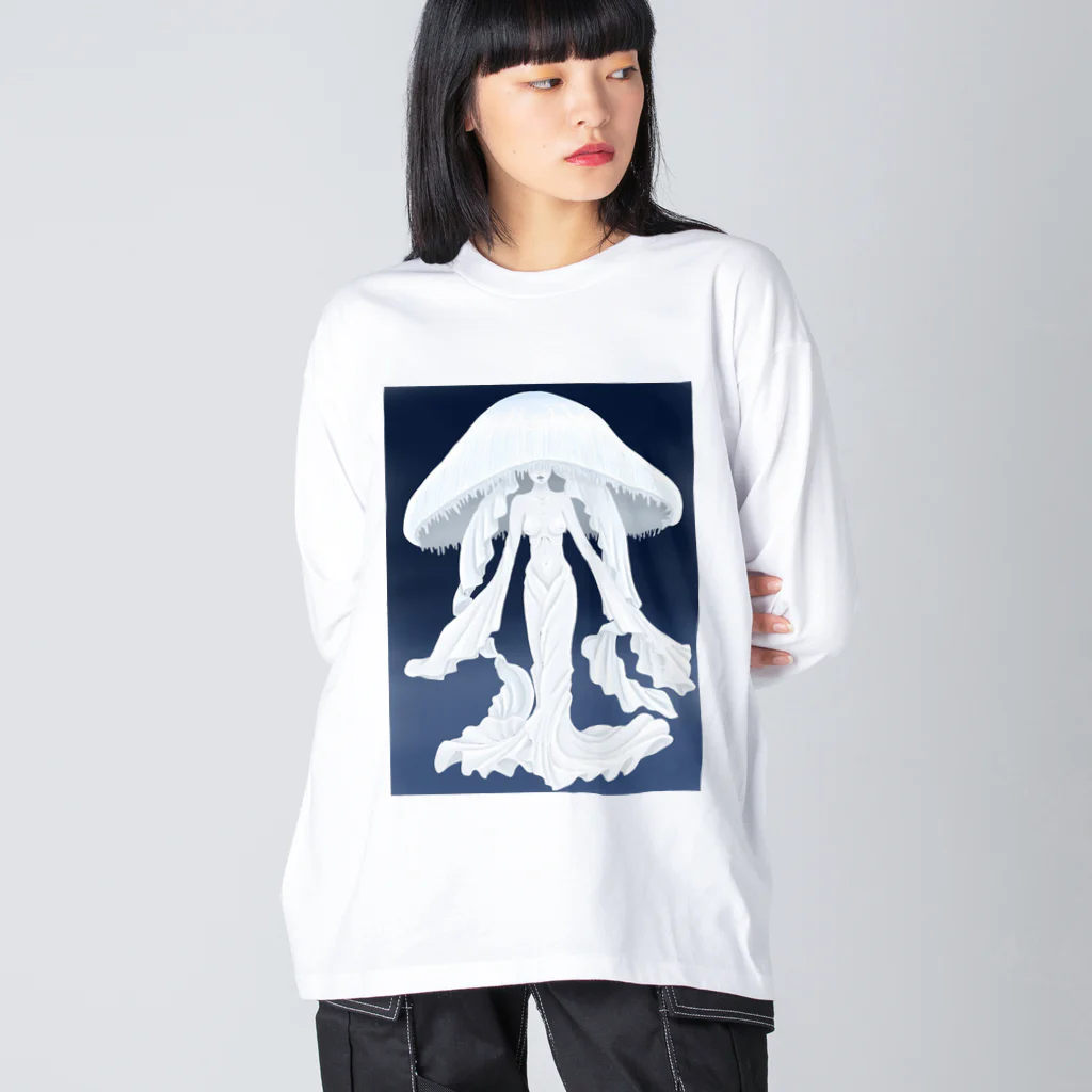 -CLO-のクラゲの女神 Big Long Sleeve T-Shirt