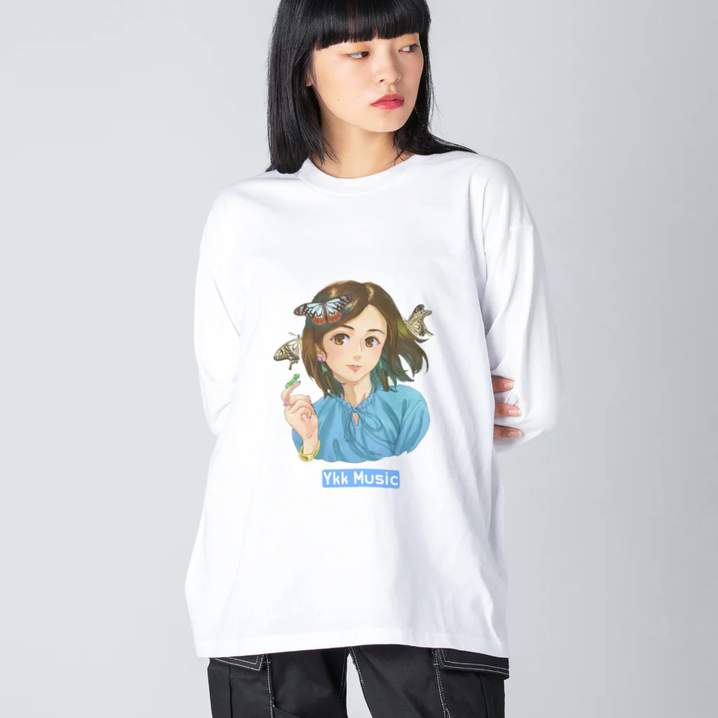 石原有輝香 official SUZURIの虫愛づる母君 designated by 北大路ツカサ ビッグシルエットロングスリーブTシャツ