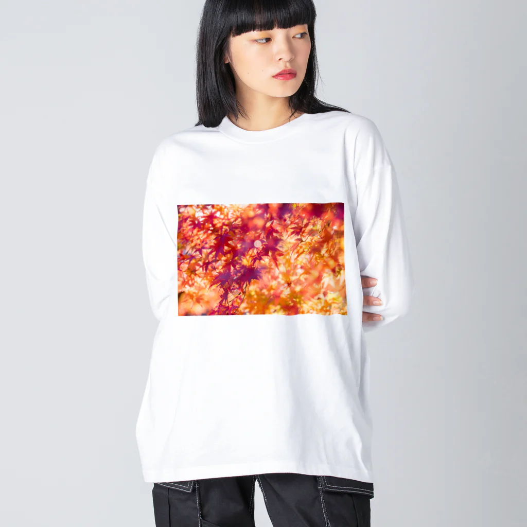 最終進化的量産型良のオレンジノコウヨウ Big Long Sleeve T-Shirt