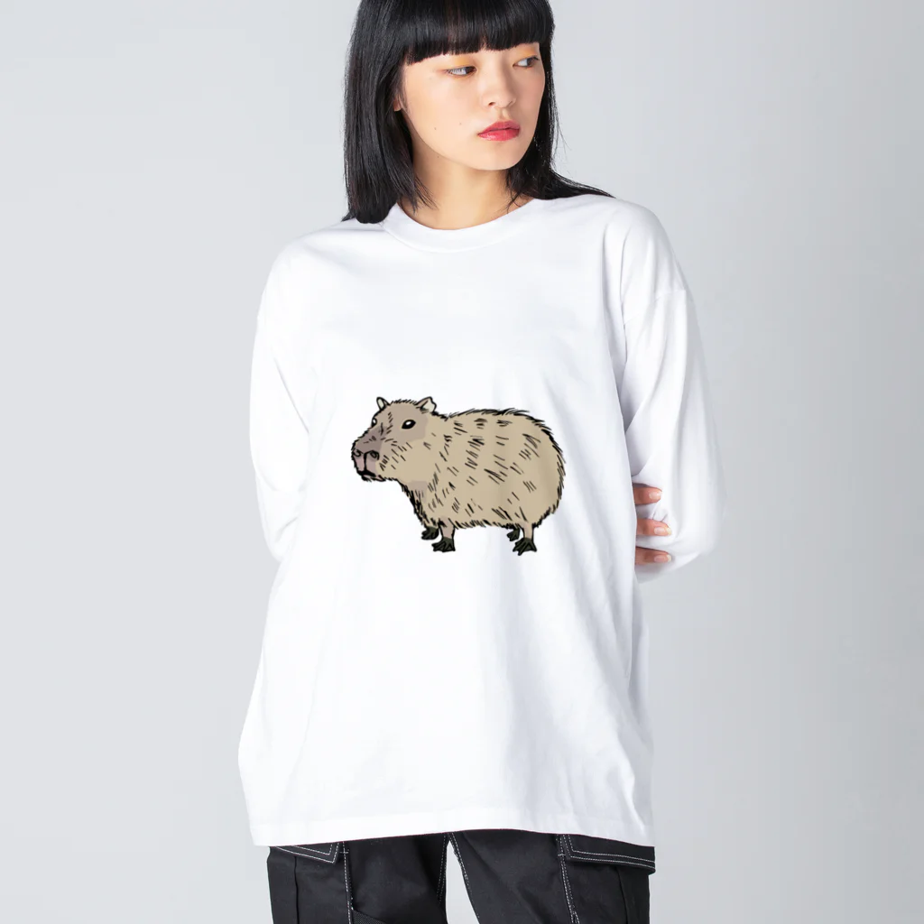 tanuki_msのカピバラ ビッグシルエットロングスリーブTシャツ