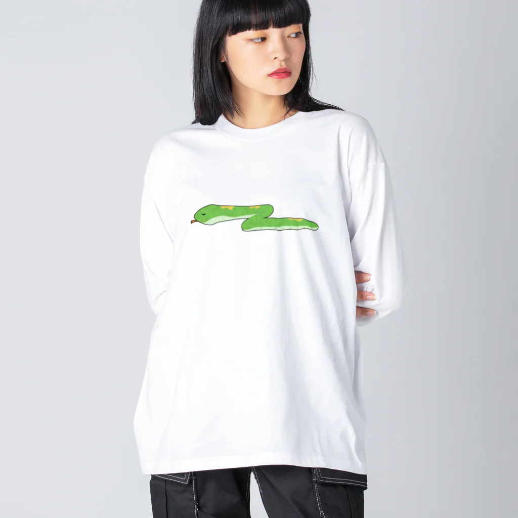 chicodeza by suzuriのへびちゃん Big Long Sleeve T-Shirt