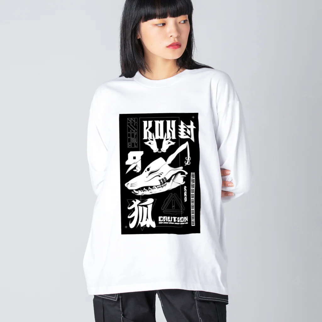 RAD_CREATIVE_LABの『狐 -KON-』 Big Long Sleeve T-Shirt