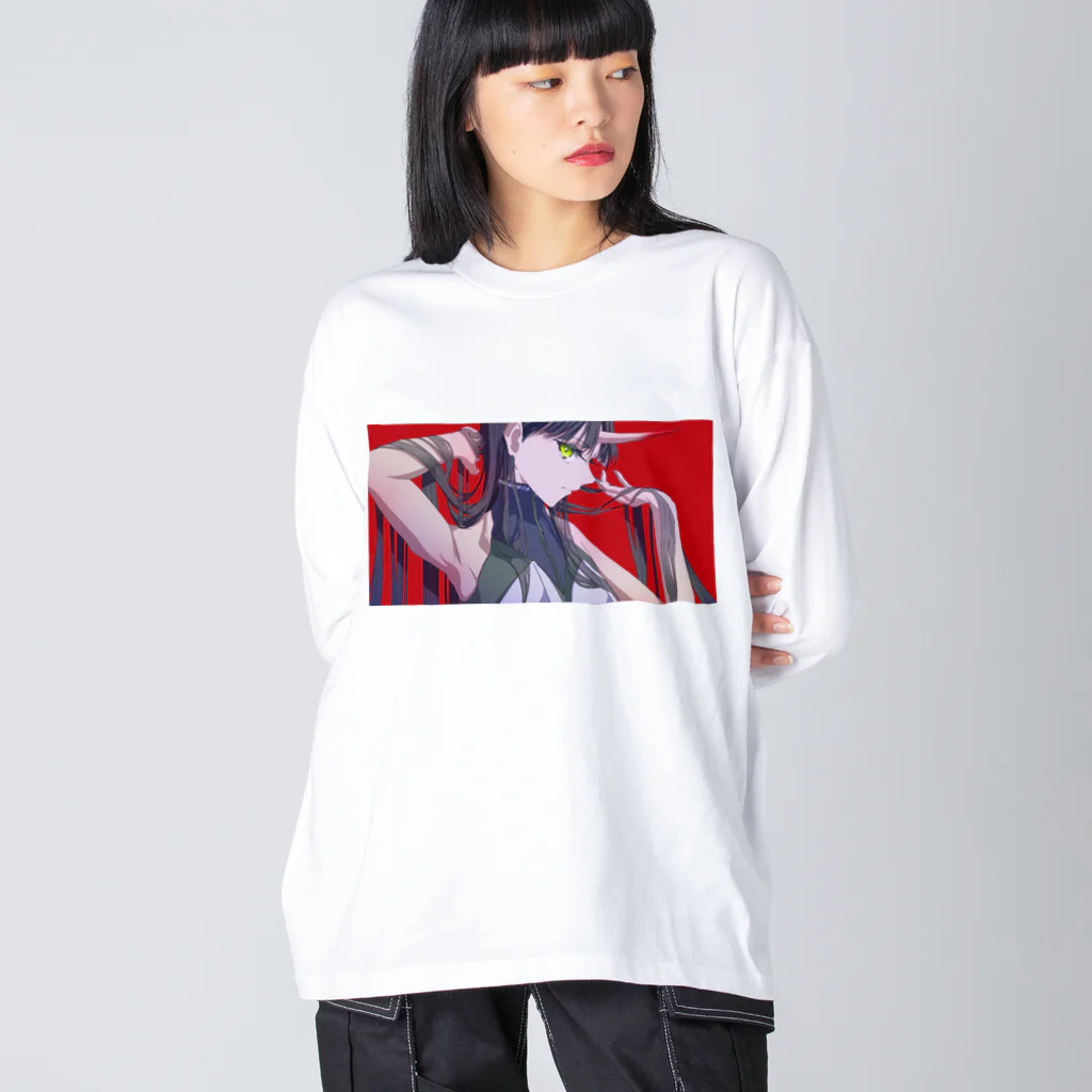 Batteryの鬼 Big Long Sleeve T-Shirt