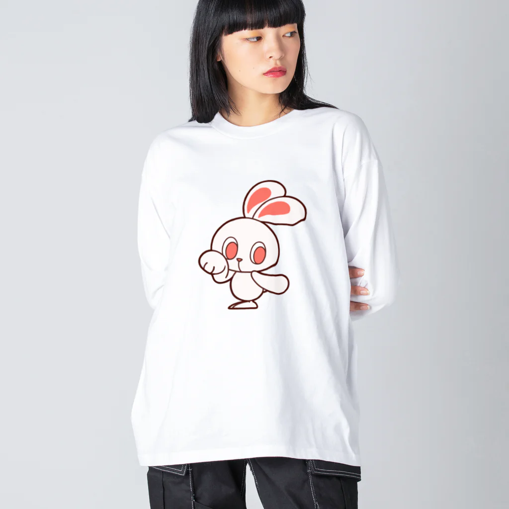 レタ(LETA)のぽっぷらうさぎ Big Long Sleeve T-Shirt