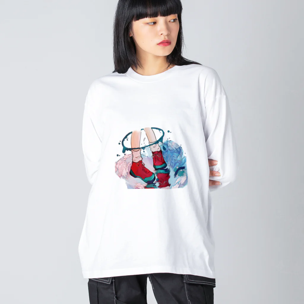 amemugi（あめむぎ）のあしかせ。 Big Long Sleeve T-Shirt