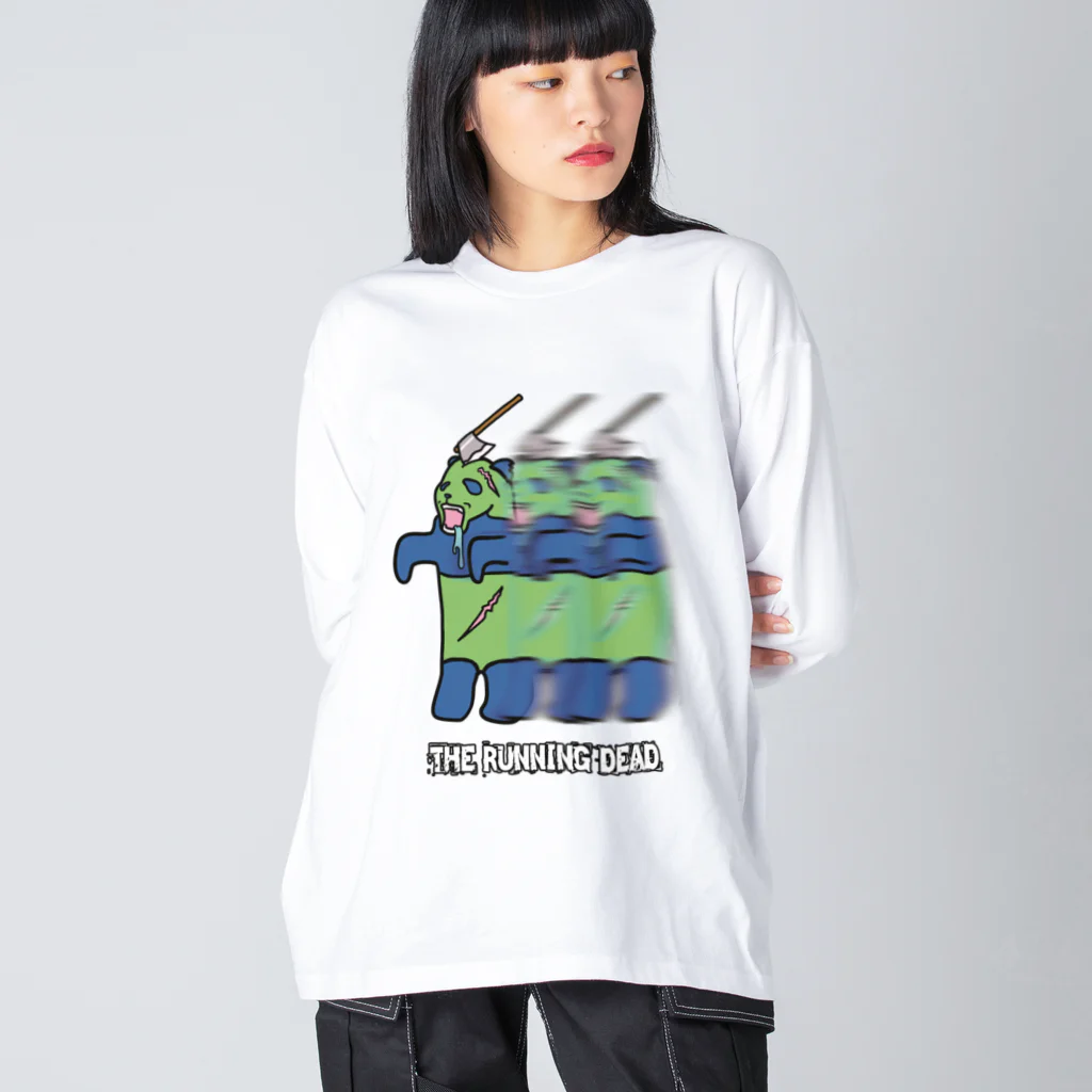 ヒロシオーバーダイブのランニング デッド Big Long Sleeve T-Shirt