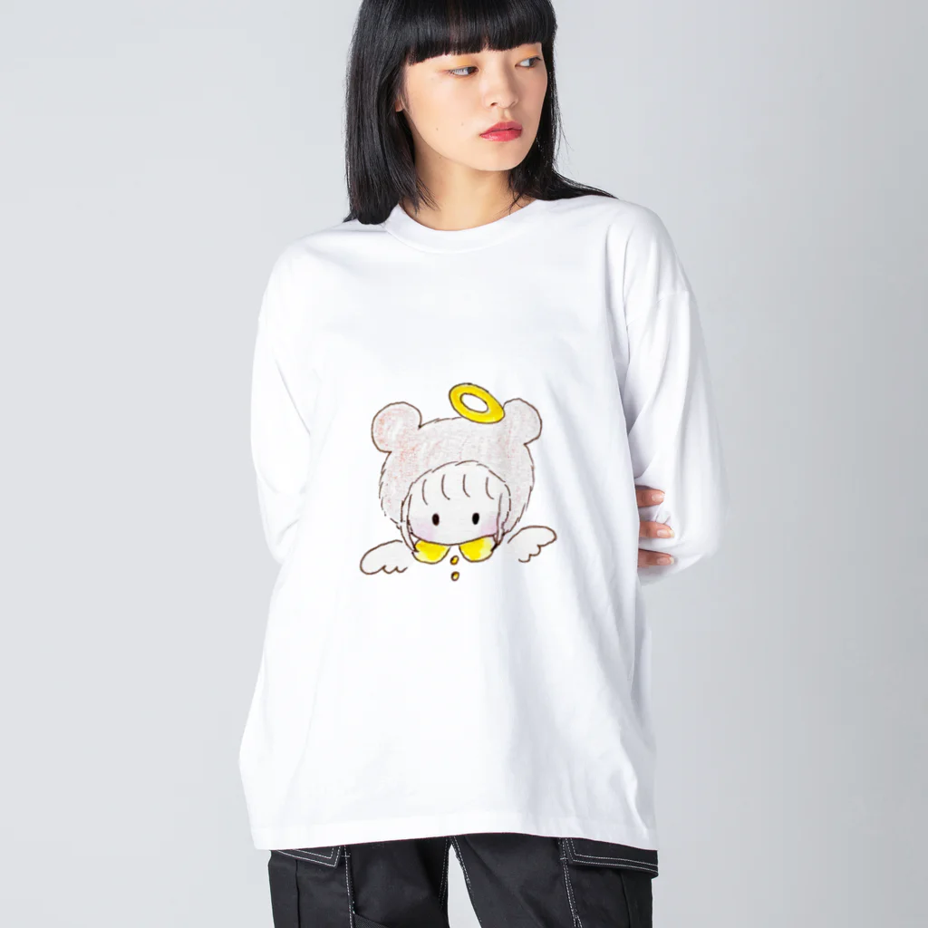 feee.co/フィー子(マーメイド)のくまちゃんエンジェル ビッグシルエットロングスリーブTシャツ