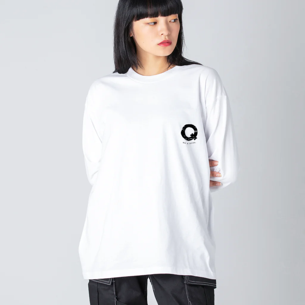 noisie_jpの【Q】イニシャル × Be a noise. Big Long Sleeve T-Shirt