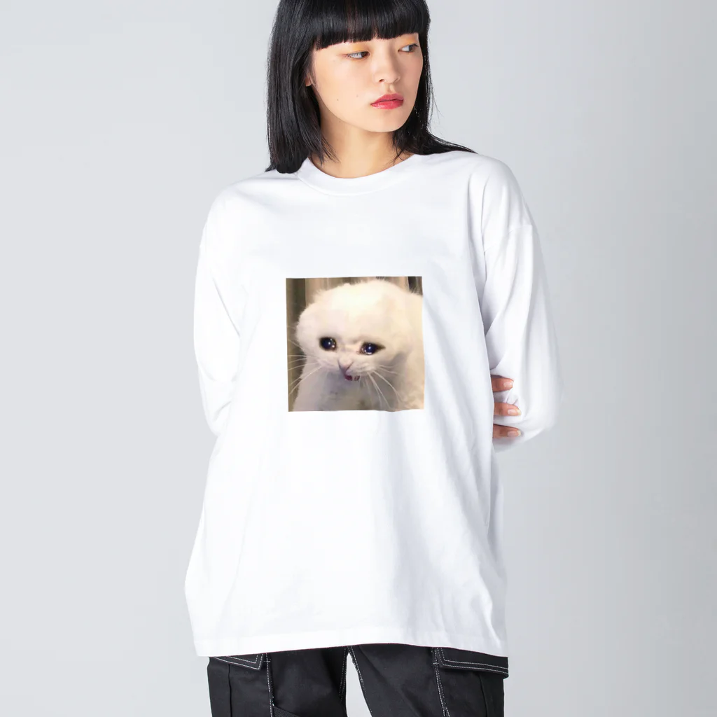 ブラック・ダリアの泣き猫 Big Long Sleeve T-Shirt