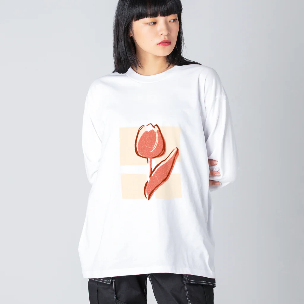 omijiの窓辺の花 Big Long Sleeve T-Shirt