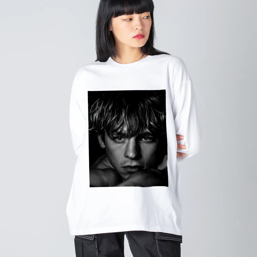 loo10のross lynch american singer ビッグシルエットロングスリーブTシャツ