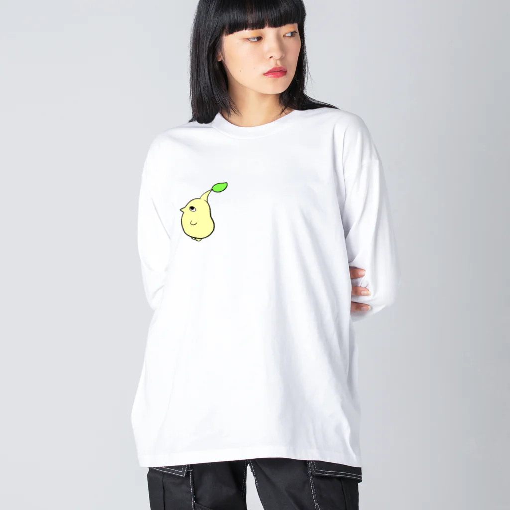 pet goodsのめがでたひよこまめ Big Long Sleeve T-Shirt