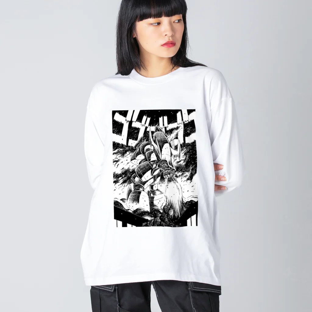 iwakunikogyoの鉄神02 Big Long Sleeve T-Shirt